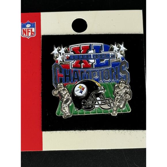 SB Super Bowl XL 40 Pittsburgh Steelers Champions lapel pin NFL - Picture 1 of 4